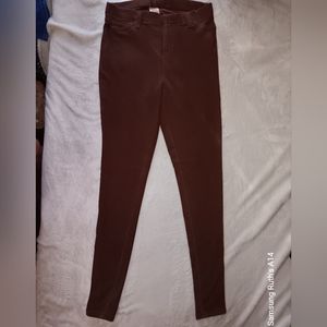 Faded Glory, Brown Jeggings, Size M 8-10